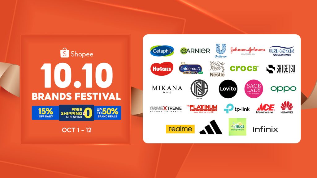 Shopee Launches 10.10 Brands Festival