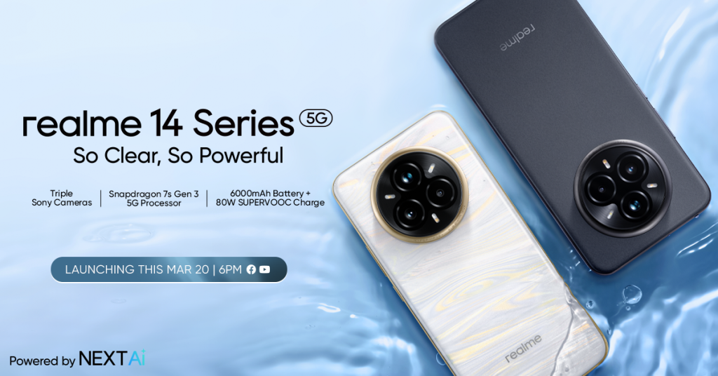 The realme 14 Series 5G brings superior processor and all-day power