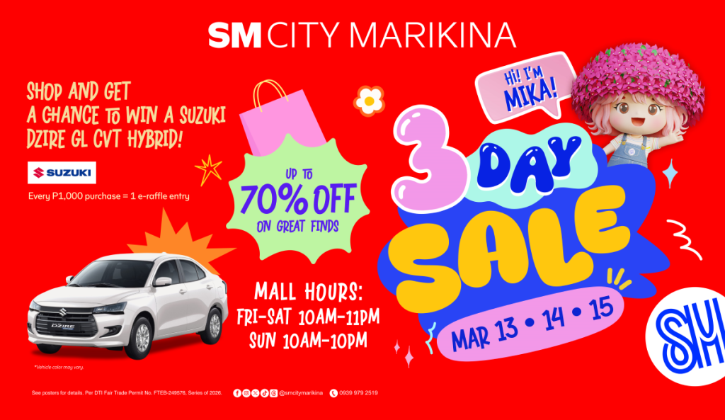 Shop All-Out at SM City Marikina’s 3-Day Sale